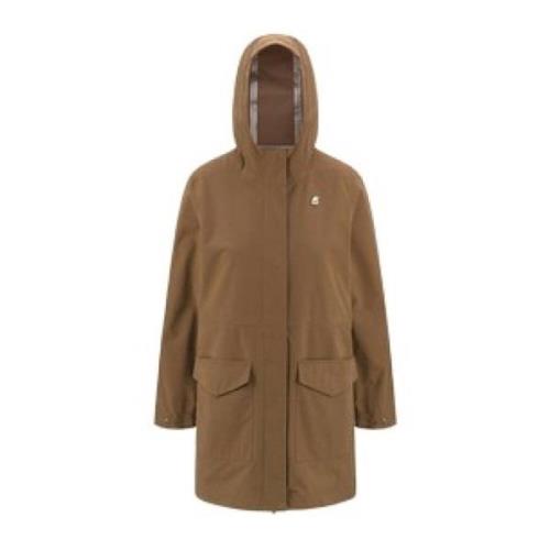 Brun Mirelle Mid-Length Vanntett Parka