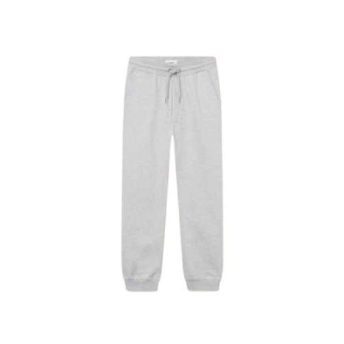 Grå Dexter Sweatpants med Logo Broderi