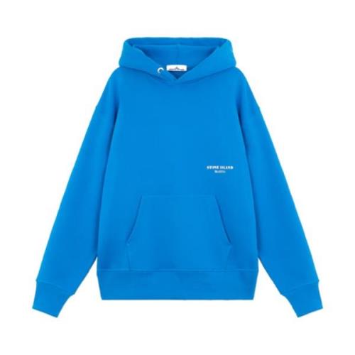 Oversized Cotton Fleece Hoodie - Marina