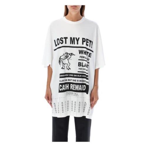 Lost Pet Maxi T-skjorte Hvit