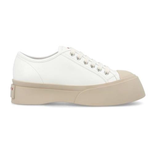 Hvite Lisser Chunky Plattformsneakers