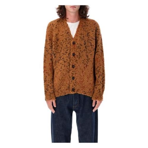 Tan Jacquard Cardigan Strikkevarer Aw24