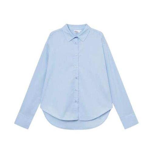 Blå Chambray Peyton Skjorte Oversized Klassisk