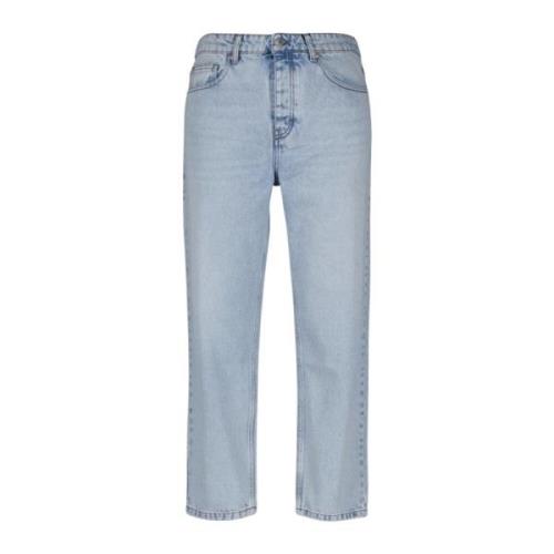 Tapered Fit Blå Gulrot Jeans