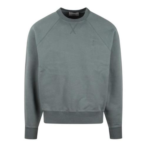 Tonal Heart Brodert Sweatshirt