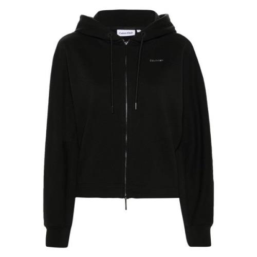 Svart Nano Logo Zip Hoodie