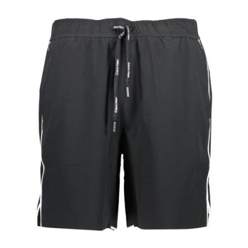 Sporty Svarte Herreshorts med Elastisk Midje