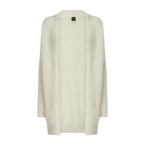 Hvit Dame Cardigan Sweater