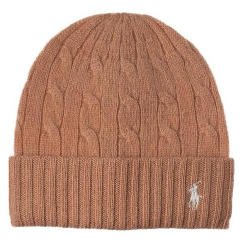 Ull-Kashmir Kabelstrikk Lue Hat