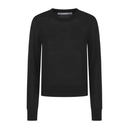 Svart Logo Crew Neck Genser