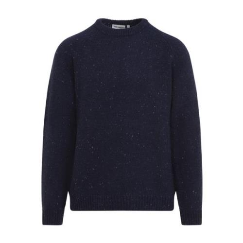 Flekket Air Force Blue Sweater