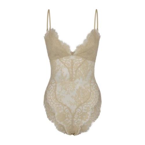 Hvit Blonde Teddy Topp