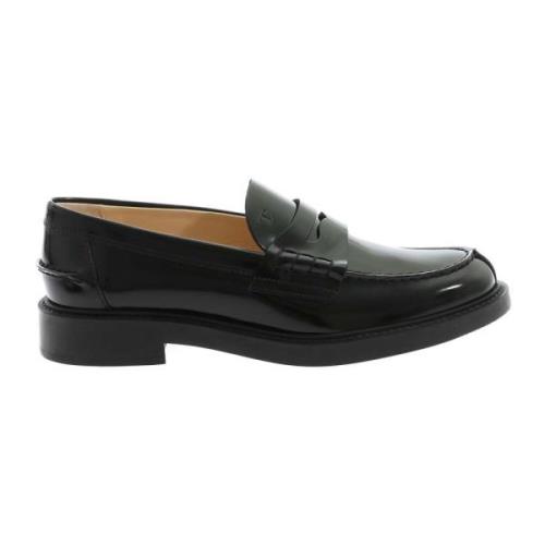 Sort Patent Skinn Loafer med Penny Bar