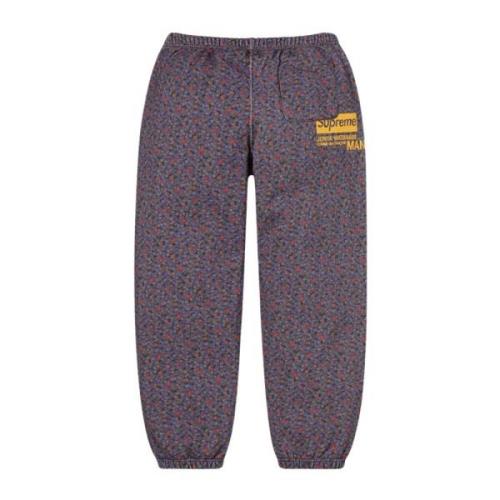 Svarte Blomster Sweatpant Begrenset Opplag