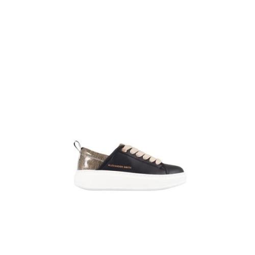 Svart Gull Eco Wembley Dame Sneakers