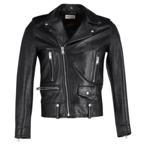 Pre-owned Leather outerwear