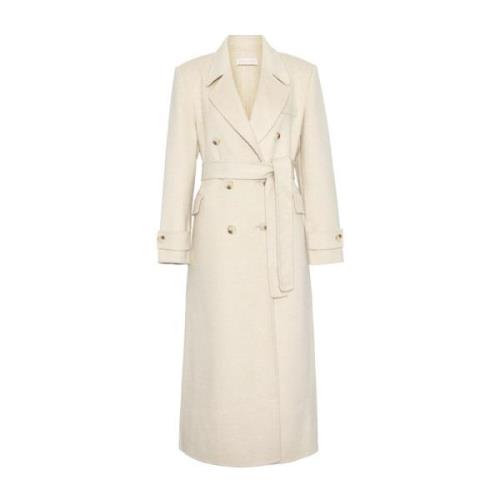 Strukturert Amelia Coat Krem