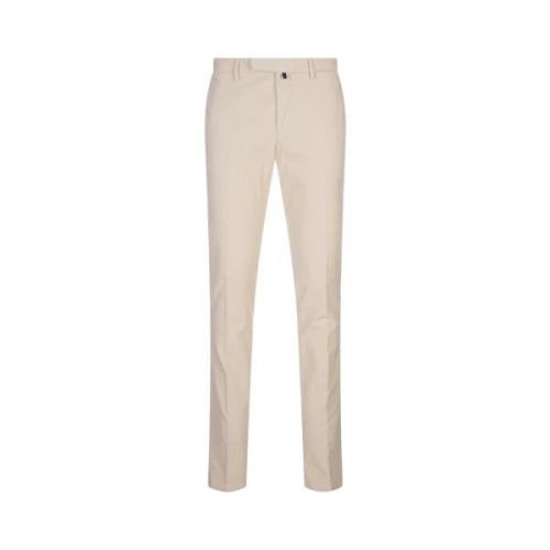 Slim Fit Corduroy Bukser Hvit