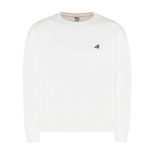 Hvit Logo Patch Sweatshirt