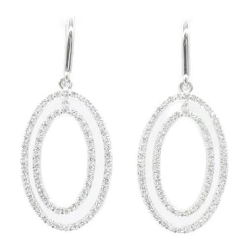 Pre-owned White Gold earrings