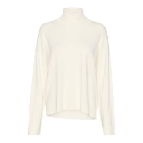 Snow White Strikket Rollneck Genser