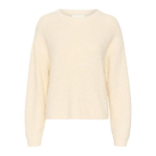 Strikket Pullover Antique White