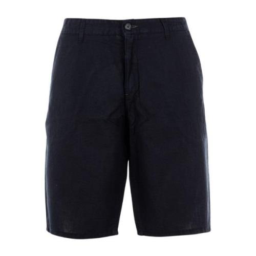 Menns Bermuda Shorts Mørkeblå Sommer