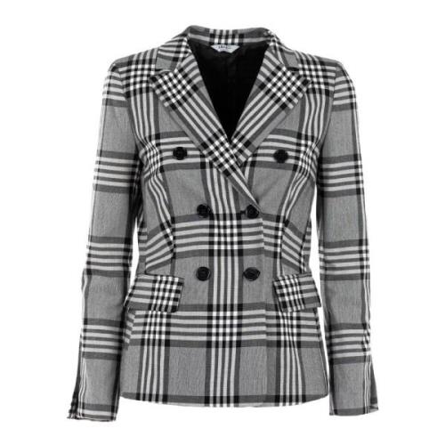 Dame Rutete Blazer Sommerstil