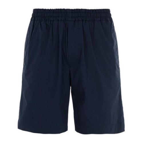 Herre Navy Blue Chino Bermuda Shorts