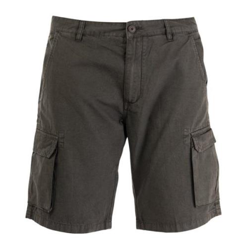 Cargo Bermuda Shorts Solid Brown