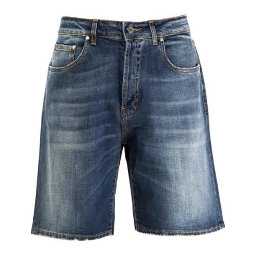 Herre Denim Bermuda Shorts - Medium Vask