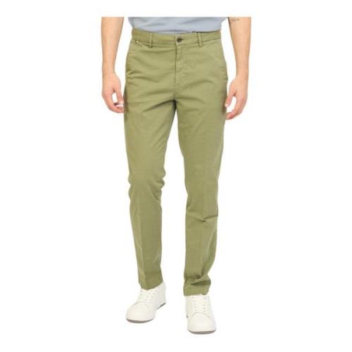 Grønn Chino Bukser Slim Fit