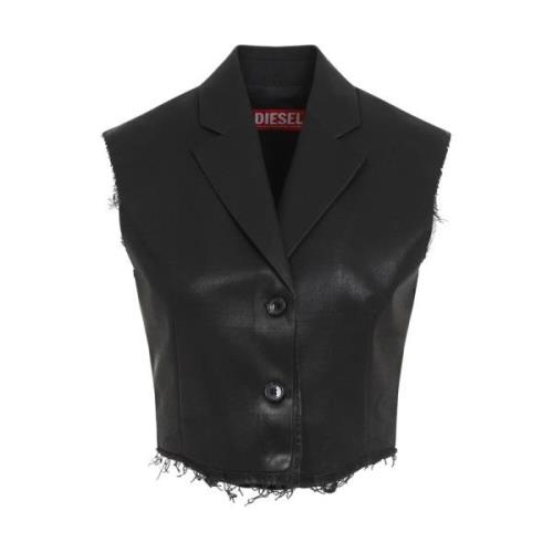 Stilig Svart Vest Aw24