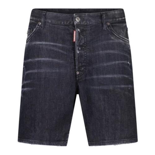 Slim Fit Stretch Denim Shorts