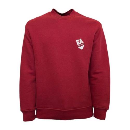 Rød Brodert Logo Sweatshirt