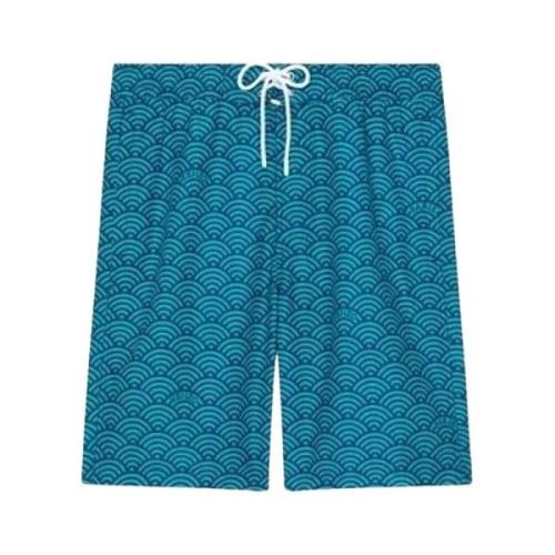 Blå Lang Boardshorts