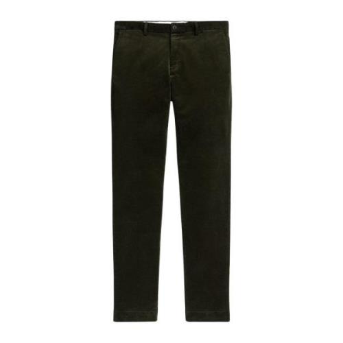 Slim Fit Corduroy Bukse Estate Olive