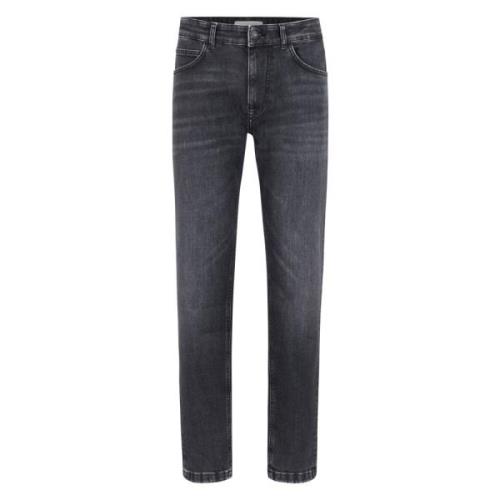 Slim Fit Mørk Grå Denim Jeans