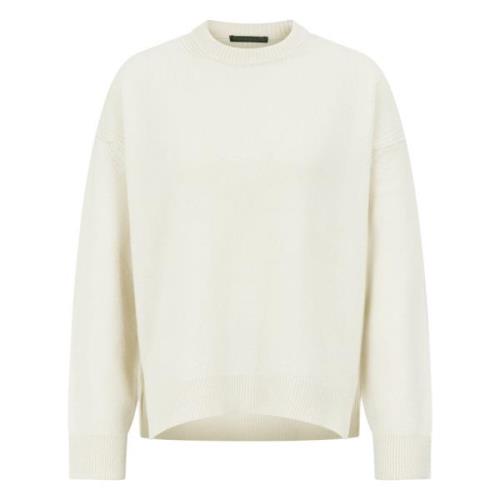 Dame Rundhals Pullover i Ull