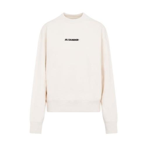 Nøytral Bomull Crew Neck Sweatshirt