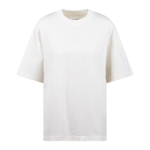 Boxy Crew Neck Logo T-Shirt