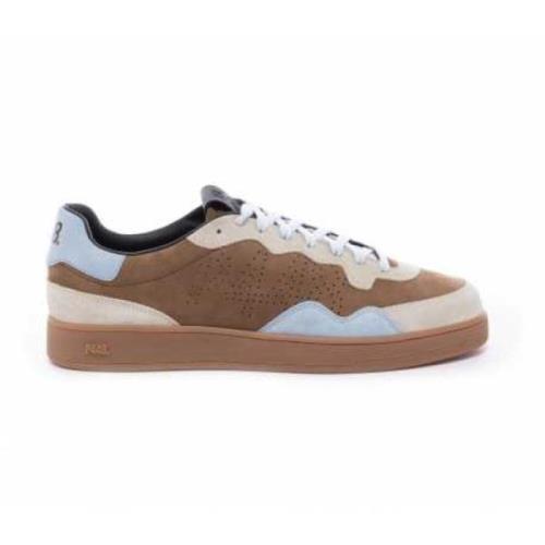 Casual Semskede Sneakers Beige Blå Brun