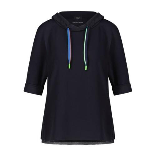 Sporty Hooded Shirt med Neon Mesh