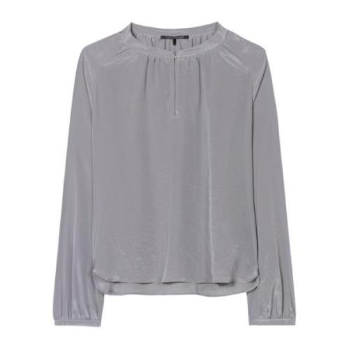 Flowing Techno-Silk Tunic Blouse