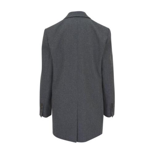 Grå Flanell Blazer