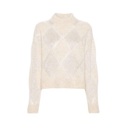 Paljett Diamant Høyhalset Jumper