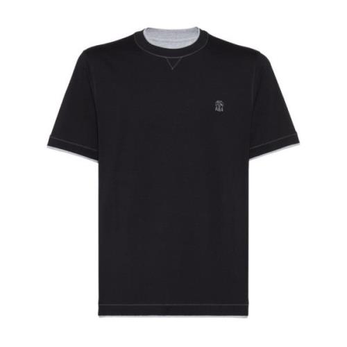 Brodert Logo Crew Neck T-skjorter