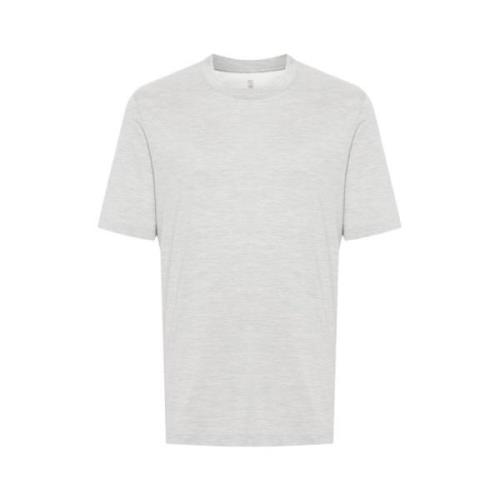 Mélange-effekt Crew Neck T-skjorte