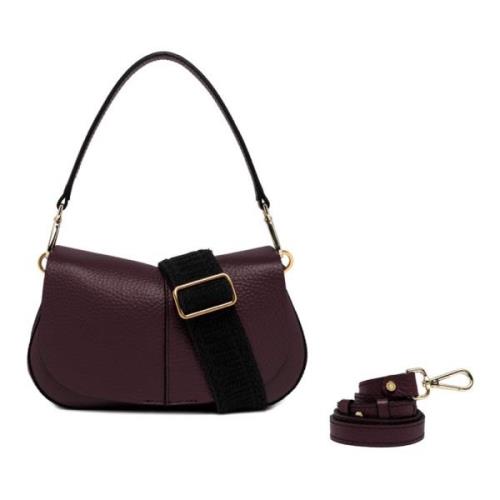 Plum Helena Round Crossbody Veske