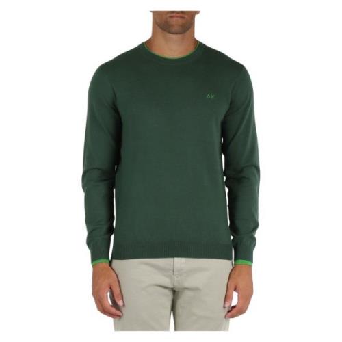 Merino Wool Cotton Sweater Kontrastinnsatser